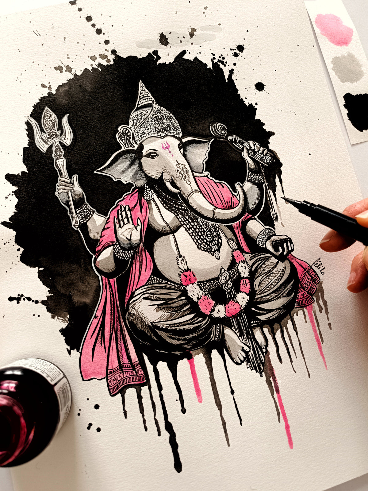 GANESH – Le gardien des nouveaux commencements | Reproduction Fine Art